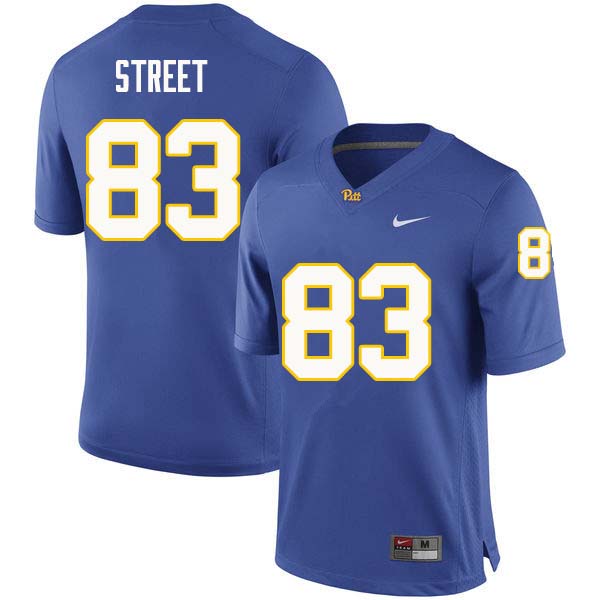 Men #83 Darian Street Pittsburgh Panthers College Football Jerseys Sale-Royal